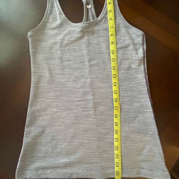 Lululemon Racerback Tank - Burgundy stripe - Picture 4 of 4